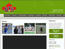 Tablet Screenshot of nationaltennisschool.com